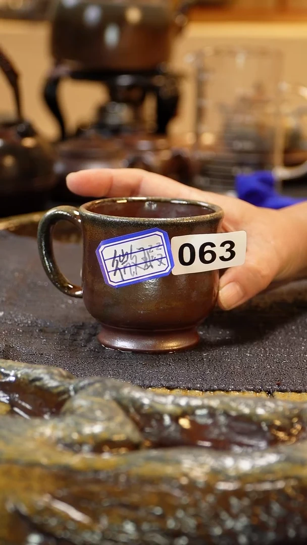 紫砂柴烧纯自然紫砂柴烧140毫升