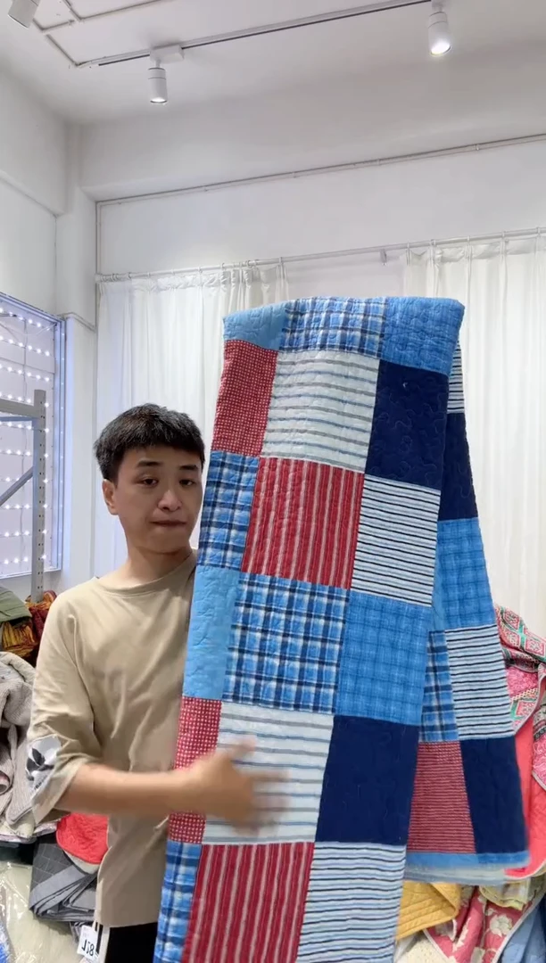 棉220*240纯棉百福被床盖86号微瑕