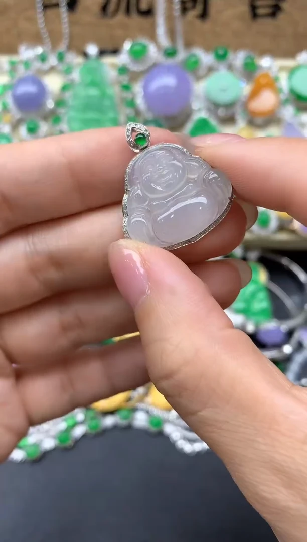 【闪购商品】翡翠颈饰18K金镶嵌179-中国好珍宝