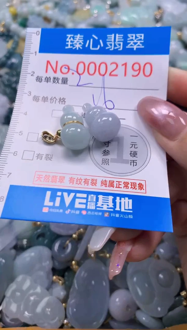 翡翠未镶嵌颈饰含绳0002190