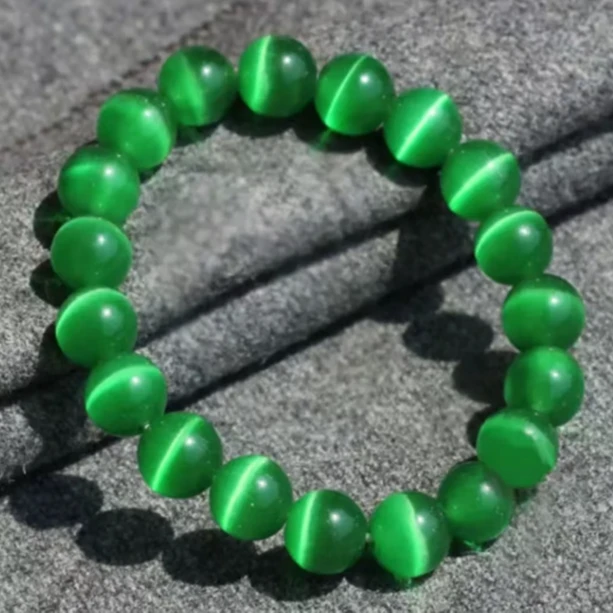 手链 珠圆玉润翠绿圆珠手串