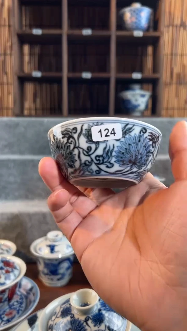【闪购商品】124天禄言瓷手绘茶器天花板