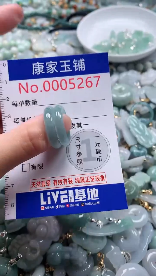 翡翠未镶嵌吊坠(不含链)5267