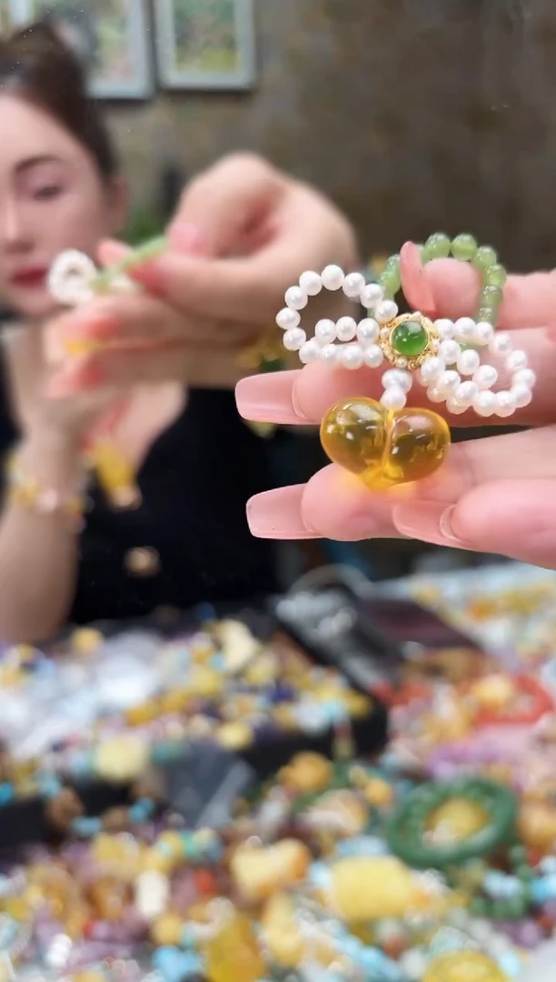 未镶嵌琥珀戒指  【 多样性发一 】