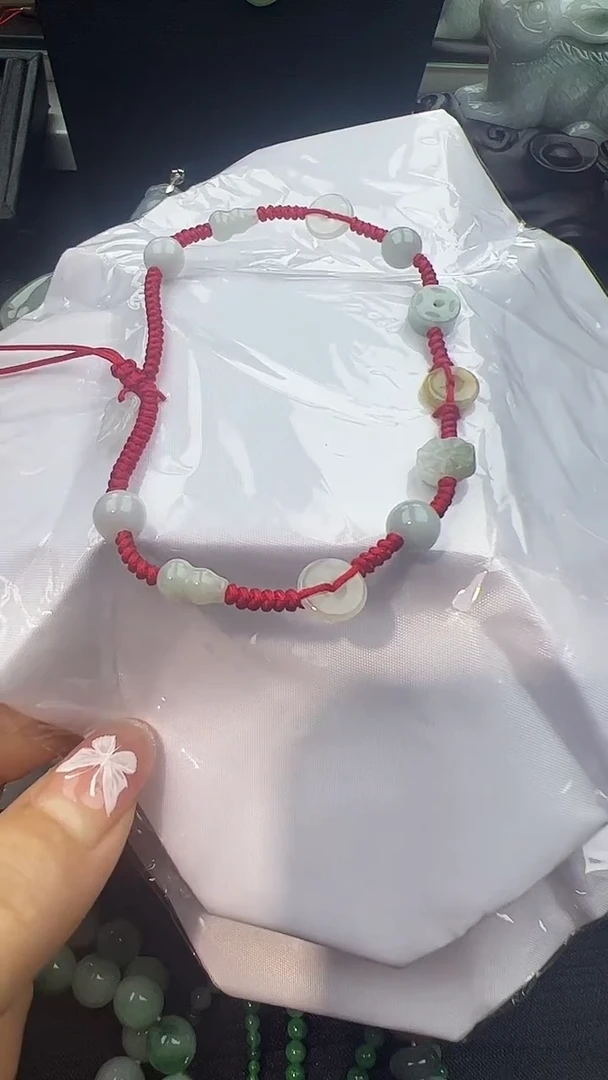 未镶嵌手串翡翠成人款脚绳