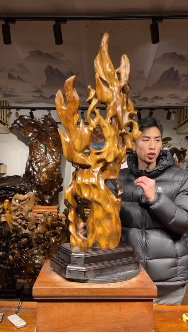 【闪购商品】金丝楠木雕金丝楠木小叶桢楠