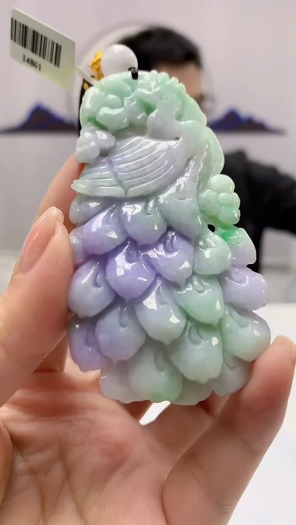 【闪购商品】定制翡翠未镶嵌5153ms-毛货19凤凰