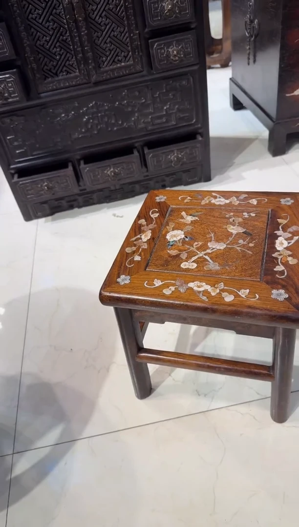 木木头款黄花梨母贝富贵凳398...888888