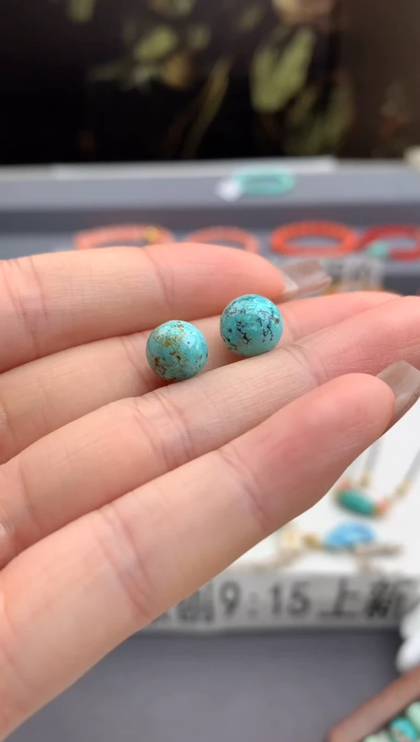 未镶嵌单珠两颗南红玛瑙洋.D53