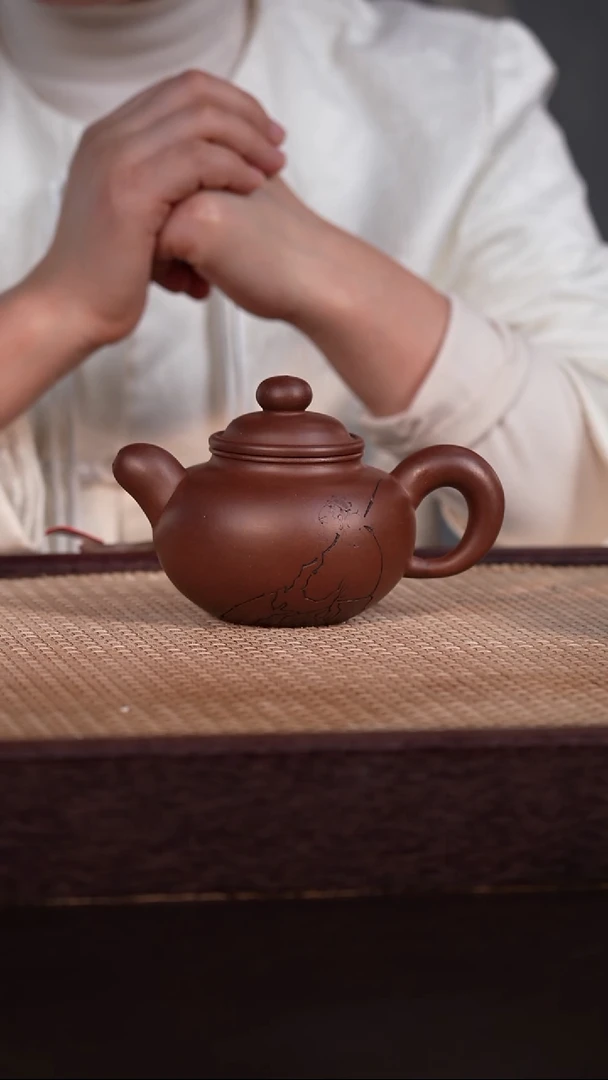 茶壶紫砂紫泥 260cc