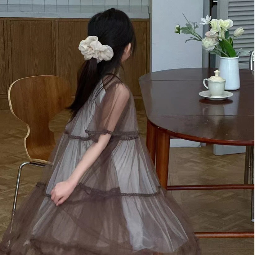 98054高端专享夏季天花板连衣裙咖色（B）