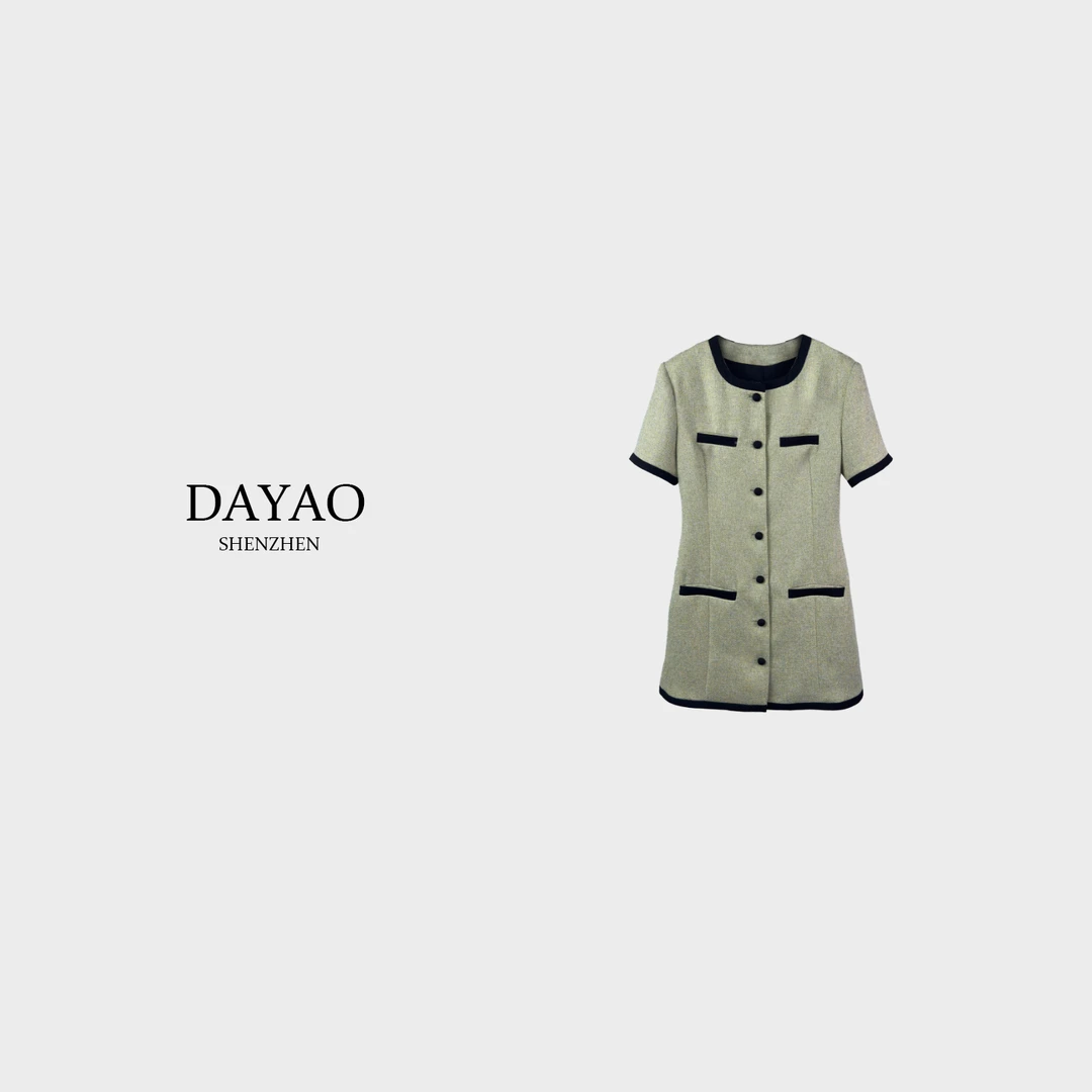 「DAYAO」时尚新款气质休闲名媛设计感连衣裙青奢高端女装WY247163