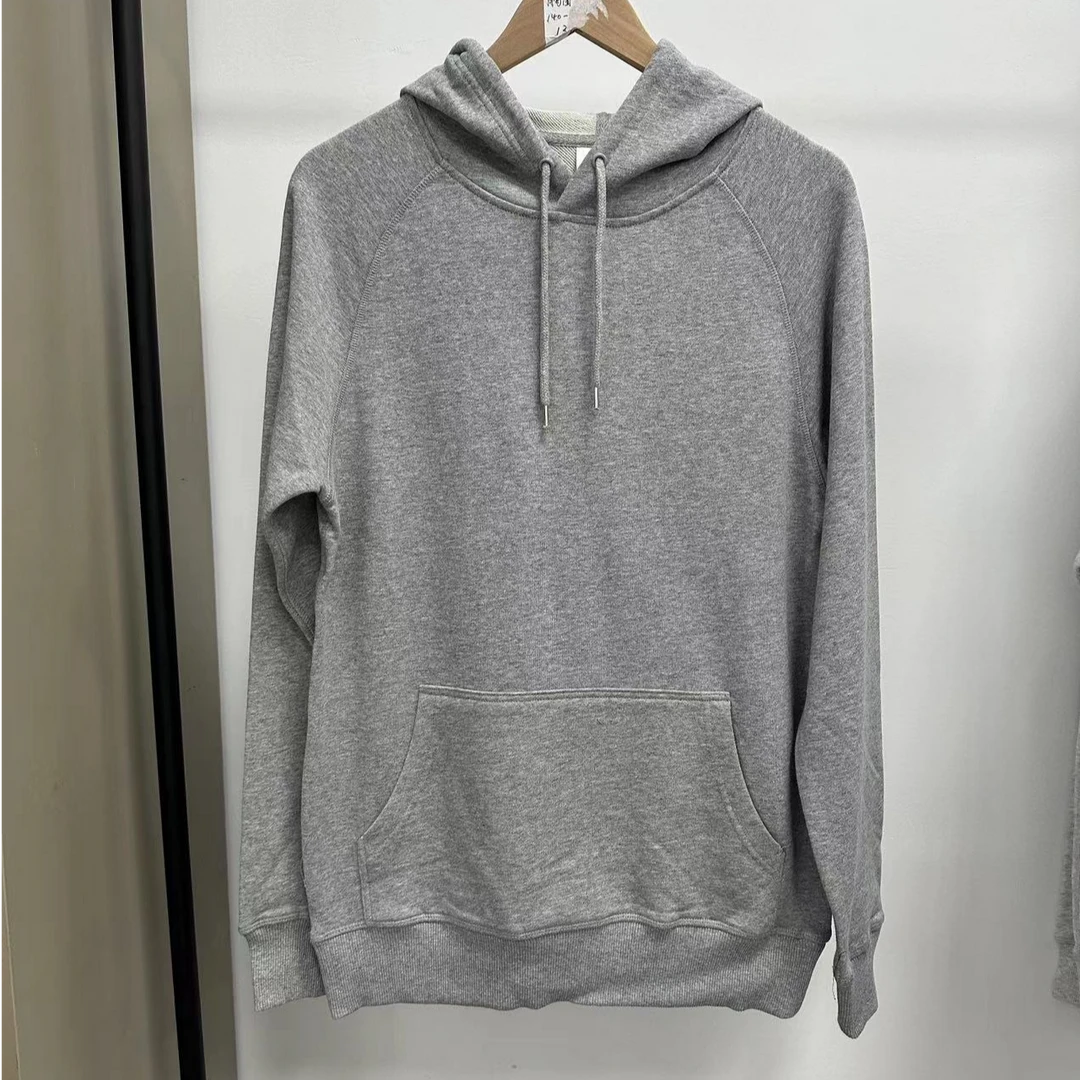 情侣款毛圈宽松连帽卫衣D56