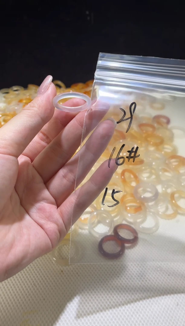 玛瑙/玉髓戒指未镶嵌ღ****者29