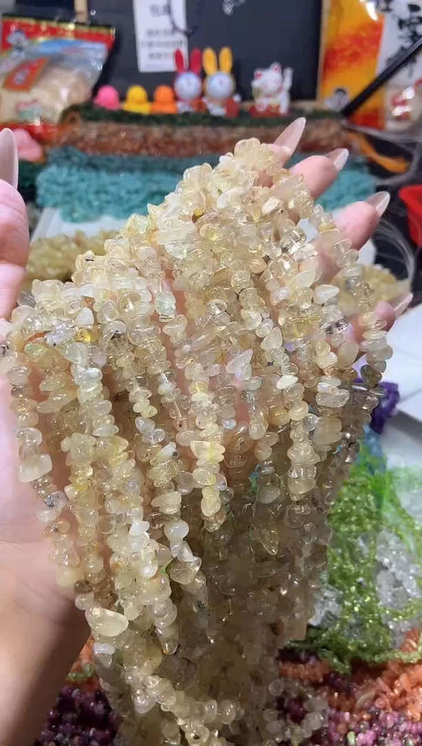 水晶珠宝半成品未镶嵌金发晶
