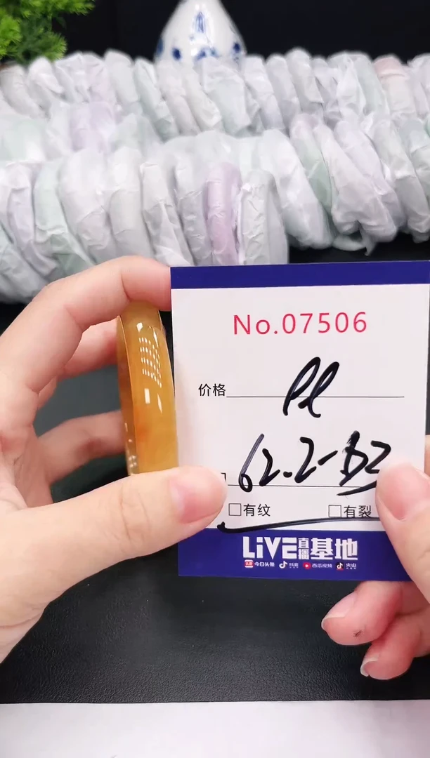 未镶嵌手镯翡翠7506满