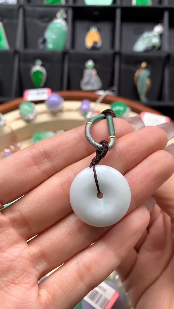 【闪购商品】翡翠颈饰未镶嵌天然缅甸A货翡翠有棉正常没运费险