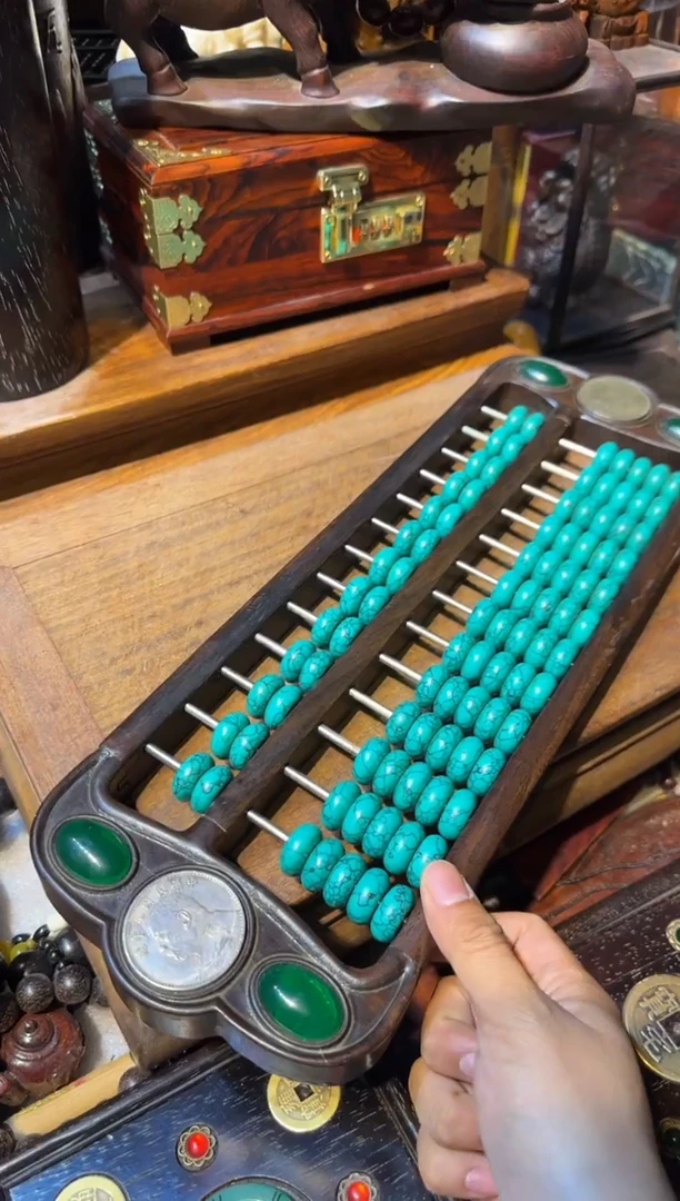 木算盘绿汉镶嵌