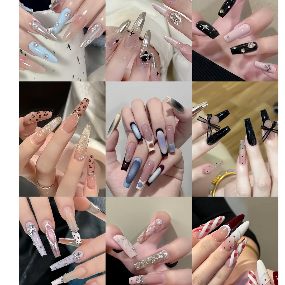 美甲手工穿戴甲直播间过款链接（瑕完美主义者慎拍）