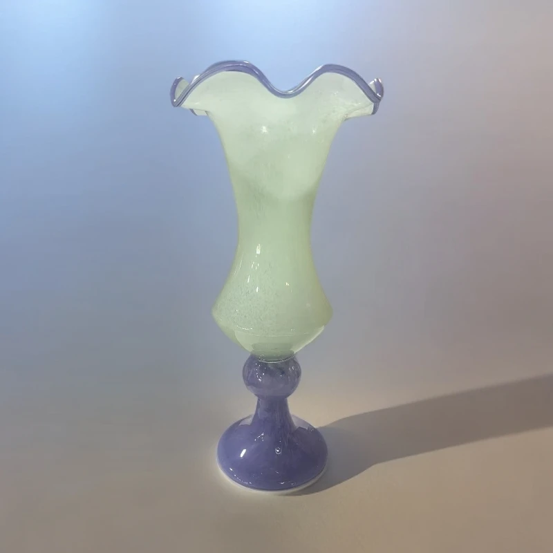 外贸孤品绿色风灯花瓶花器