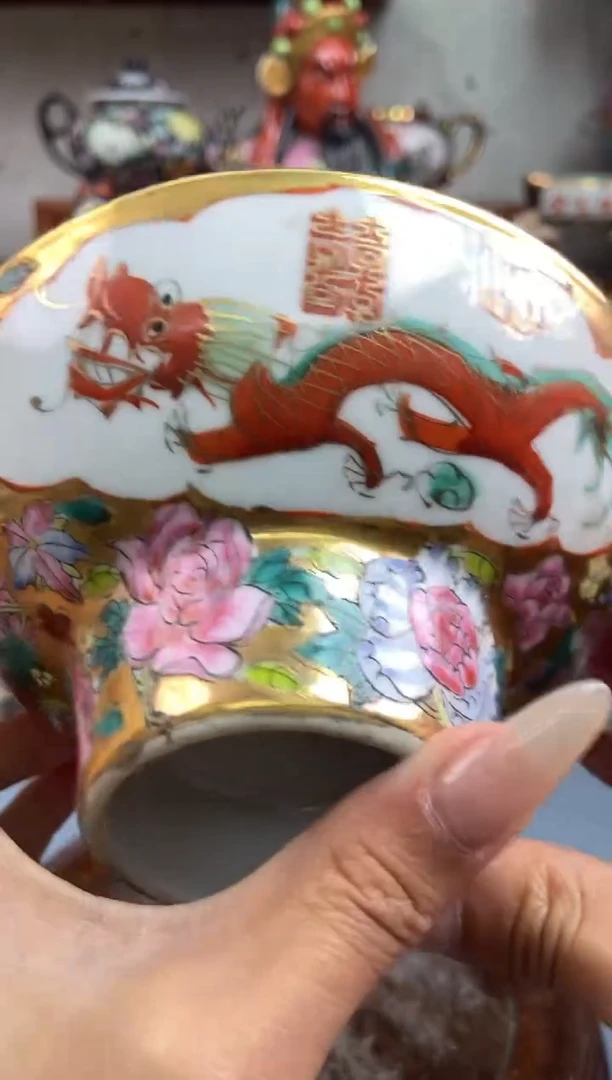 瓷片微瑕慎拍景德镇窑老厂瓷器单件