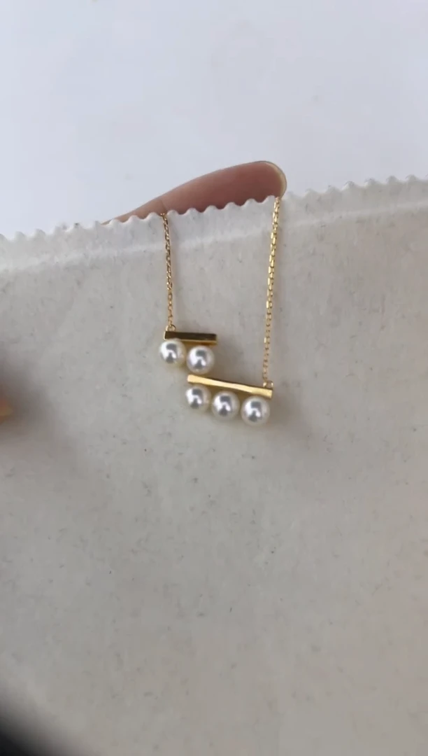 海水珍珠银S925镶嵌颈饰吊坠5-6