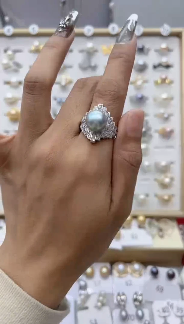 【闪购商品】淡水珍珠戒指合金0.0