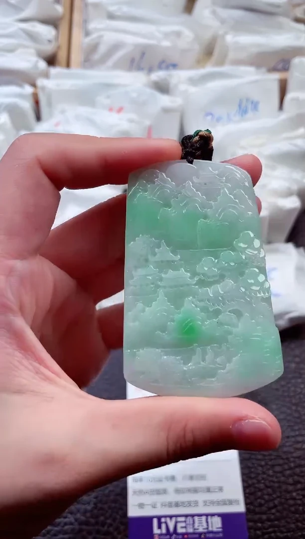 翡翠未镶嵌颈饰00009088