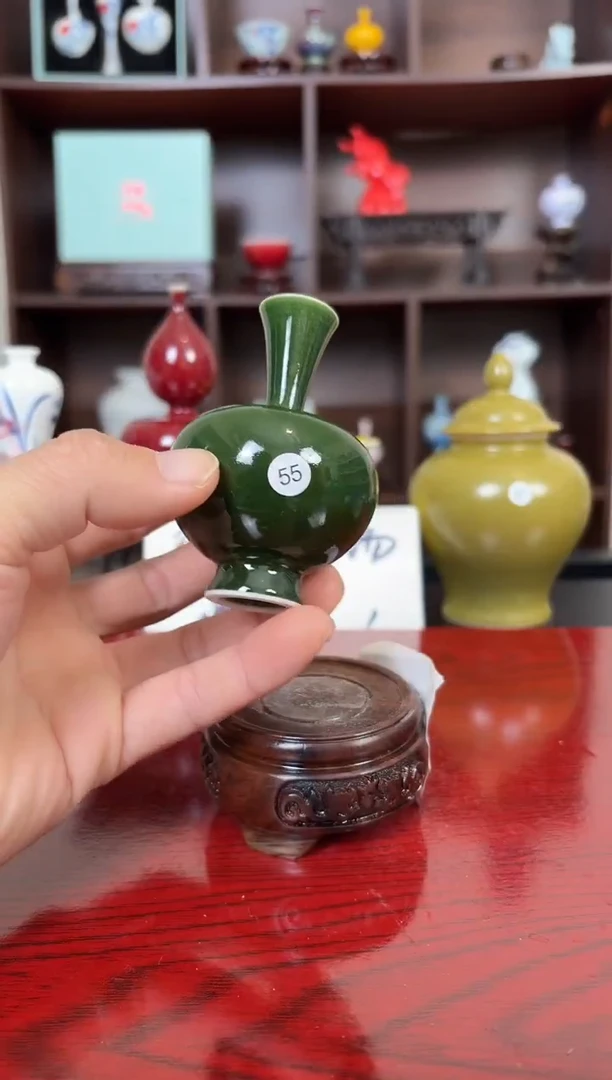 摆件瓷12.17晚微瑕小花瓶摆件55