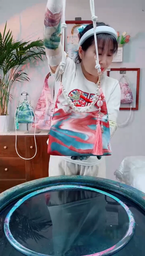 绢本珍珠包背景10号