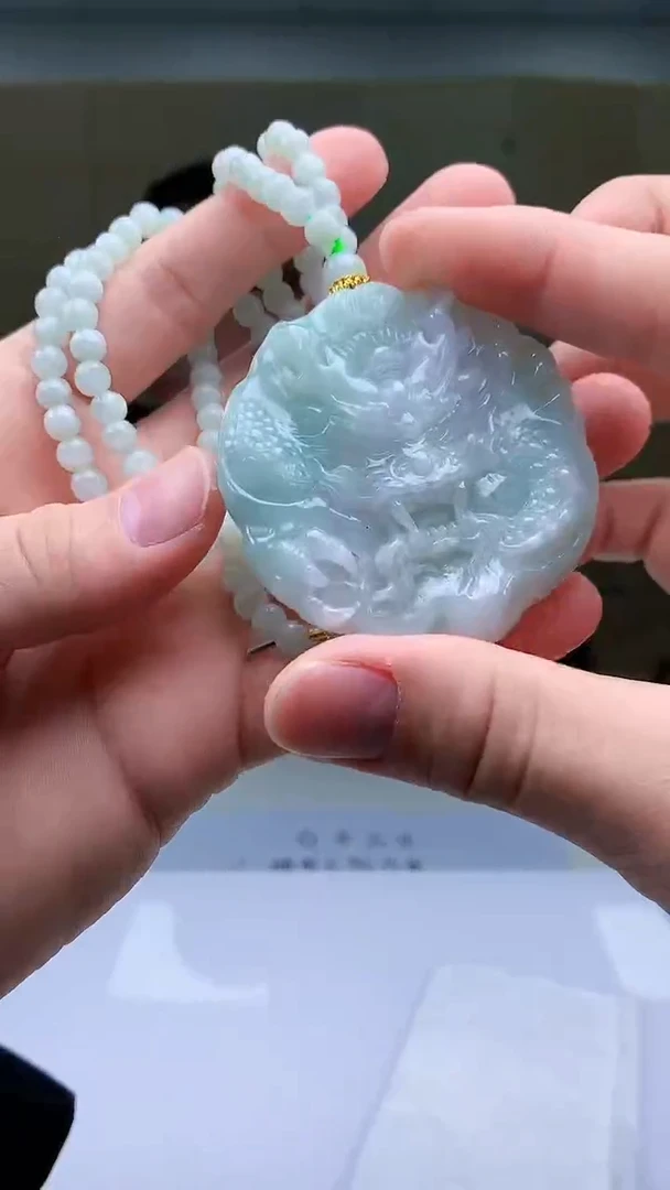 【闪购商品】定制翡翠未镶嵌5152bb-毛货挂件40赠珠链