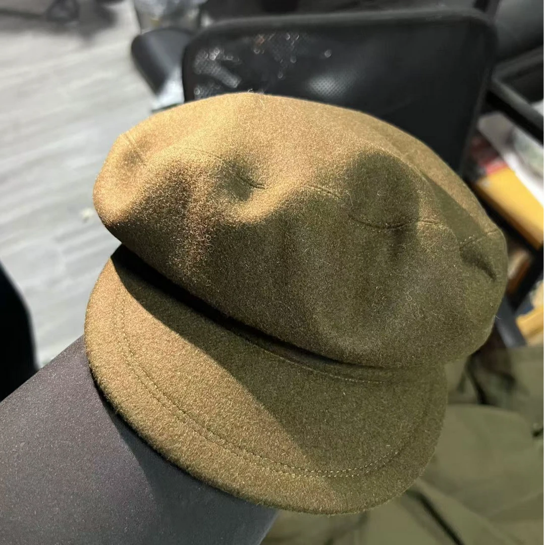 老式55麦尔登帽子男士复古时尚老呢帽收藏