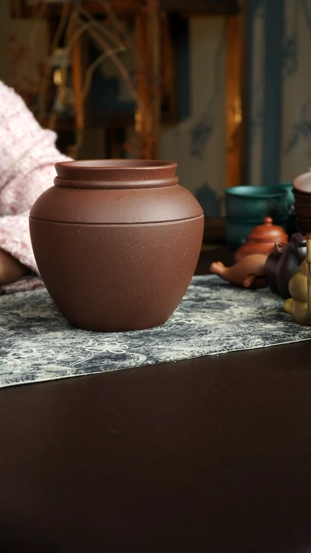 茶杯紫砂36号 微瑕茶叶罐徐群老师  双11炸漏宜兴紫砂原矿作品