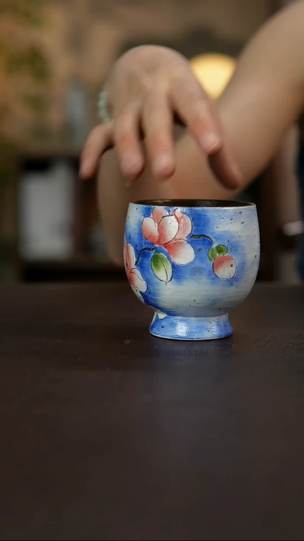 杯景德镇陶瓷杯碗柴烧多人