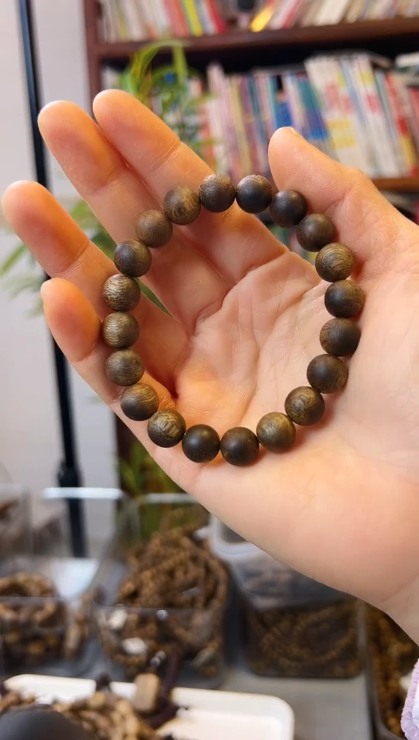 【闪购商品】沉香手串棋楠圆珠单圈