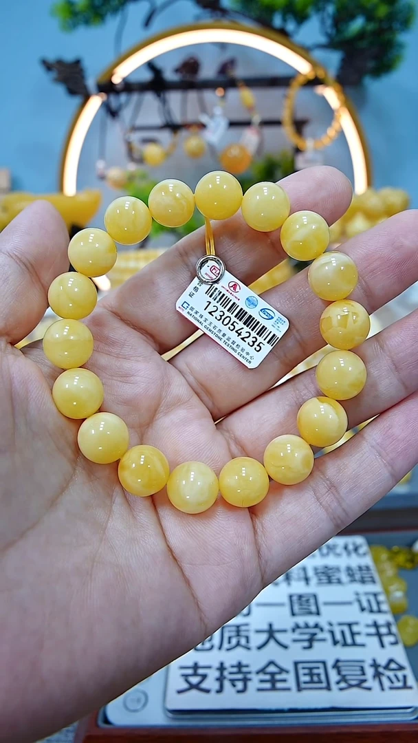 未镶嵌蜜蜡手串*******11+