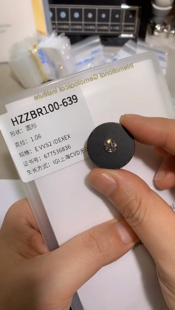 【闪购商品】实验室培育钻石裸石未镶嵌1.06E677536836
