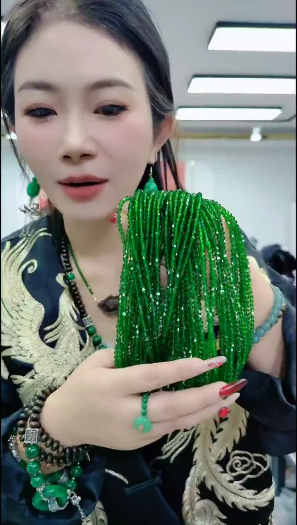 【闪购商品】尖晶石颈饰合金1121绿尖晶万能链