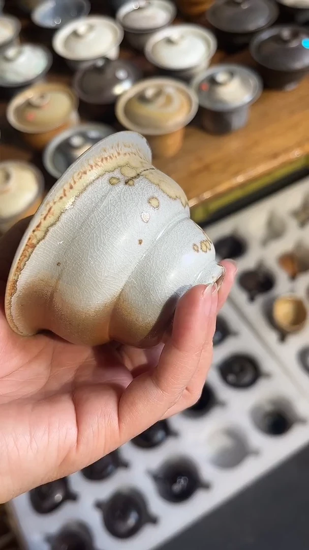 盖碗184号容量100-120ML中白泥