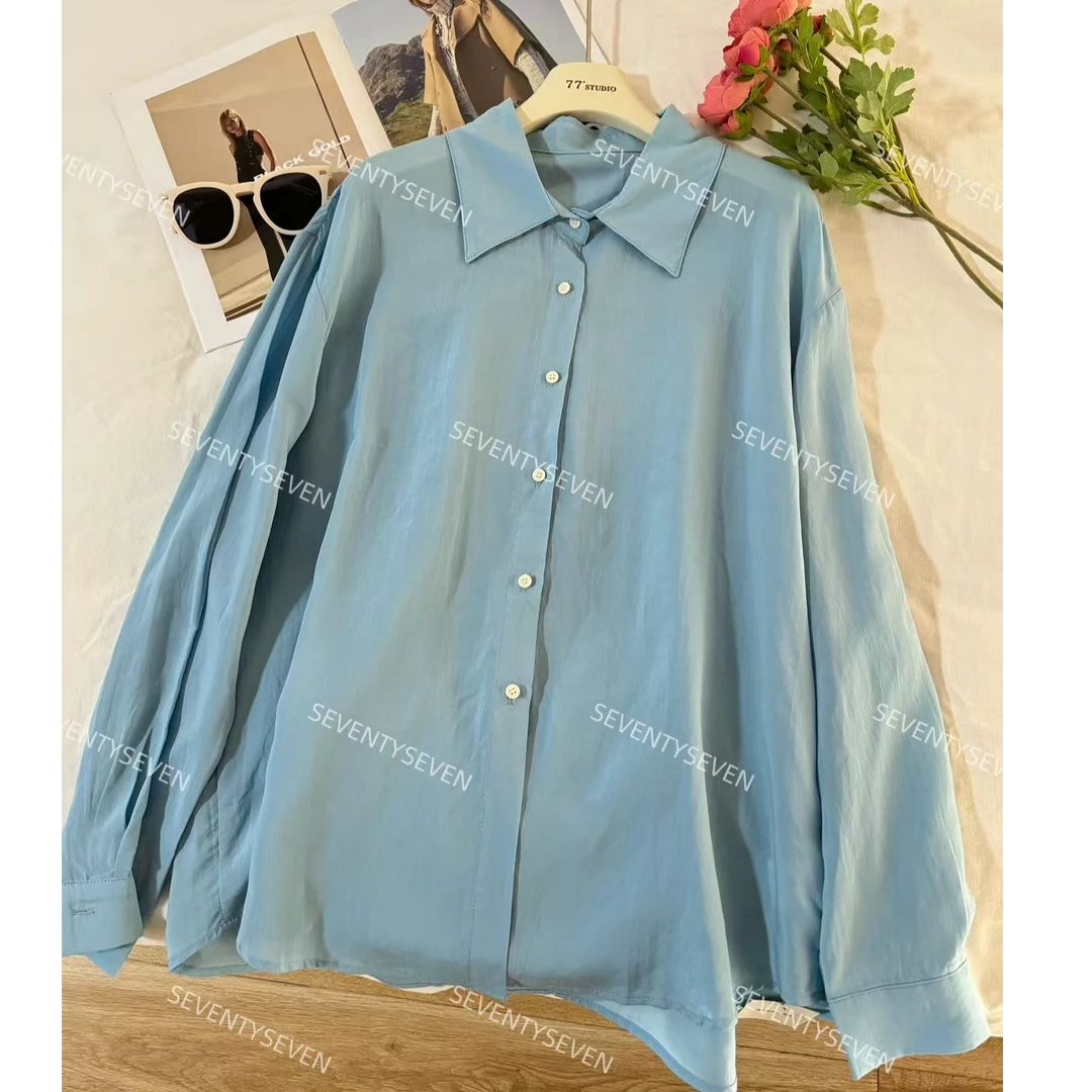 D521#Seoul 高级感休闲百搭衬衣（拍照光线原因  颜色略有误差）