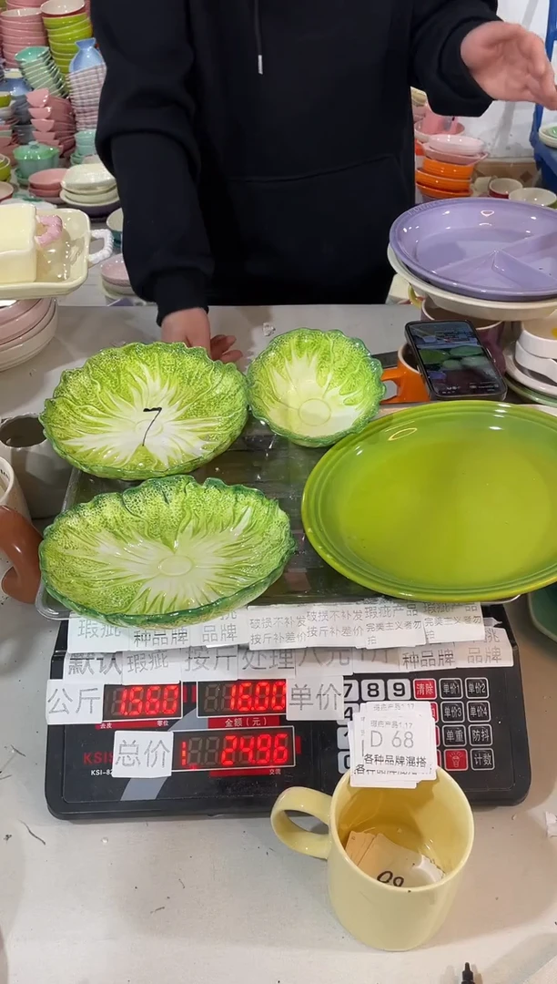 【闪购商品】其他瓷片微瑕陶瓷餐具家用D68