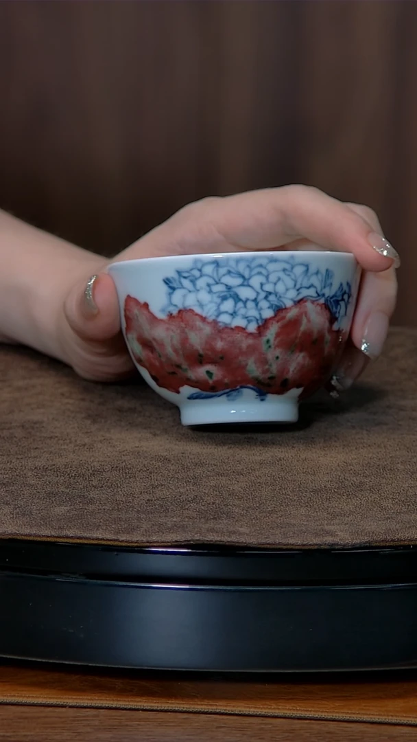 瓷片【小麦青玉瓷坊】青花釉里红作品