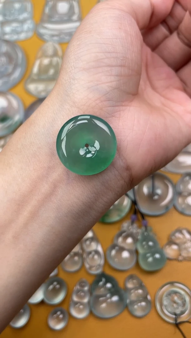 翡翠未镶嵌吊坠(不含链)平安扣 22.1 4.7
