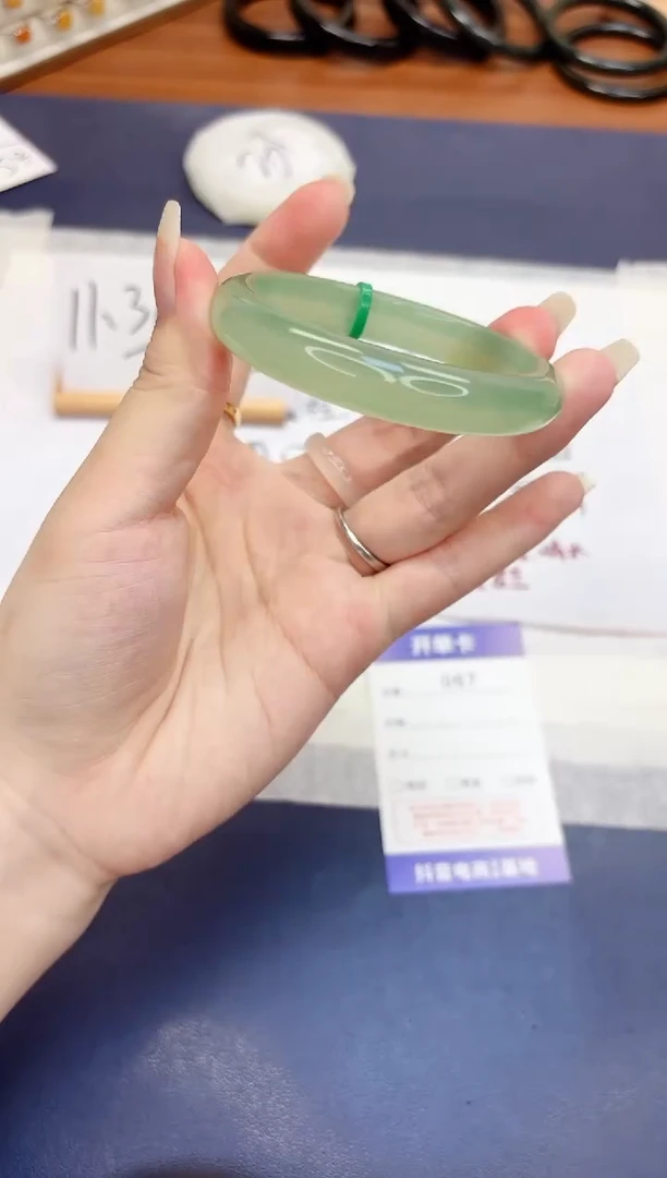 石英质玉手镯未镶嵌67-东陵玉-圈口55