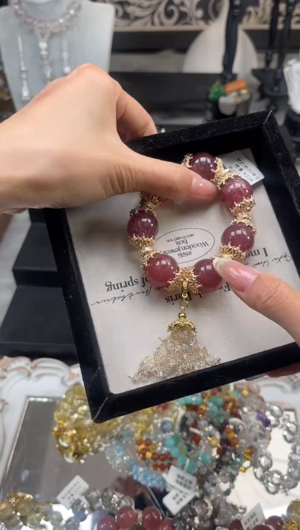 【闪购商品】烟晶手链银S925镶嵌天然水晶 多样性发货