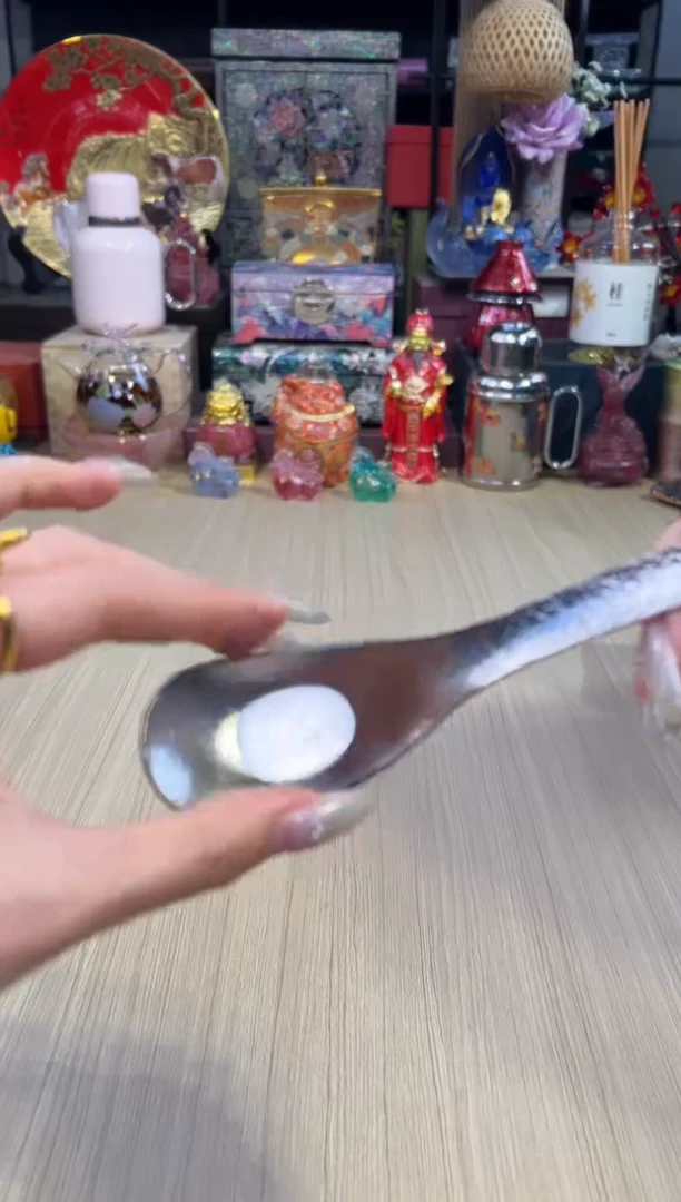 26态极锤纹纯钛勺子