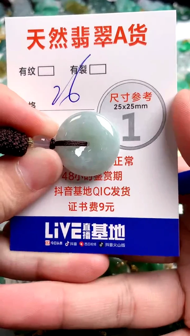 翡翠未镶嵌颈饰23002490