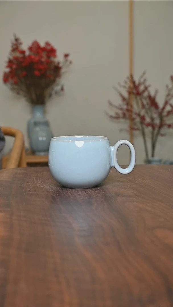 【闪购商品】其他微瑕天青釉无款如意杯