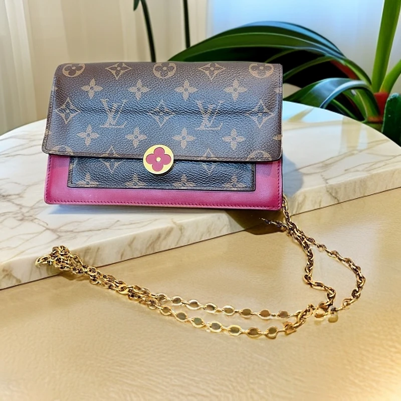 95新 LouisVuitton/路易威登  小花WOC链条包芯片款  1219 3288