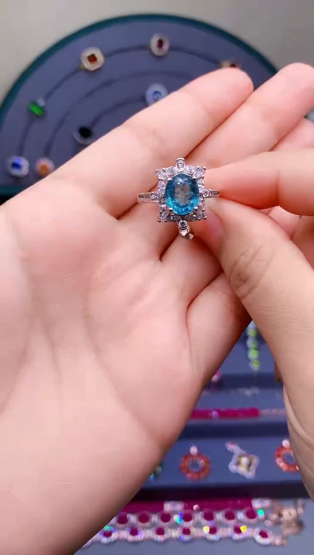 【闪购商品】碧玺戒指银S925镶嵌515210632